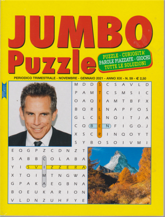 Jumbo Puzzle - n. 59 - trimestrale - novembre - gennaio 2021 - 