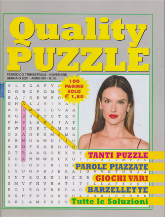 Quality Puzzle - n. 53 - trimestrale - novembre gennaio 2021 - 100 pagine