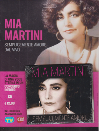 Cd Sorrisi Canzoni -n. 19 -  Mia Martini - Semplicemente amore - ottobre 2020 - settimanale
