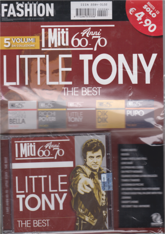 Music Fashion Var.33 - I miti anni 60 - 70 - Little Tony the best - rivista + cd - n. 6 - 20 ottobre 2020