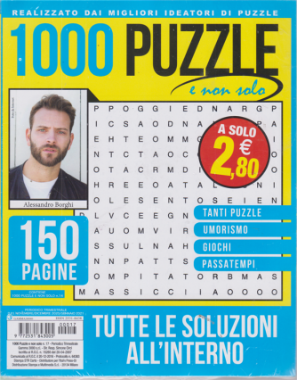 1000 Puzzle e non solo - n. 17 - trimestrale - novembre - dicembre 2020/ gennaio 2021 - 150 pagine