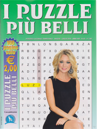 I Puzzle Piu' Belli - n. 65 - trimestrale - maggio - luglio 2019 - 100 pagine - Georgia Luzi
