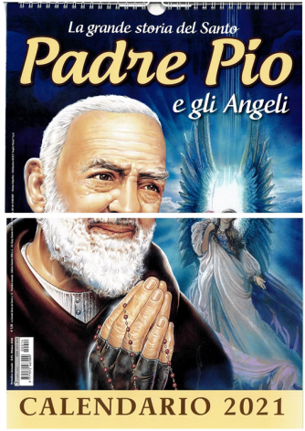 Calendario 2021 Padre Pio e Maria di Nazareth  - cm 29 x  42 c/spirale 