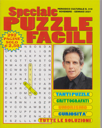 Speciale Puzzle Facili - n. 312 - novembre - gennaio 2021 - 292 pagine