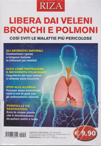 Salute naturale - Libera dai veleni bronchi e polmoni - n. 259 - novembre 2020 - 