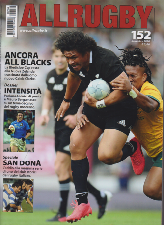 All Rugby - n. 152 - novembre 2020 - mensile