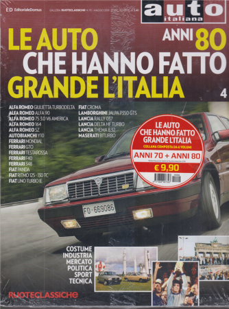 Gal.Ruoteclassiche -  Le auto che hanno fatto grande l'Italia - anni 70 + anni 80 - 2 riviste