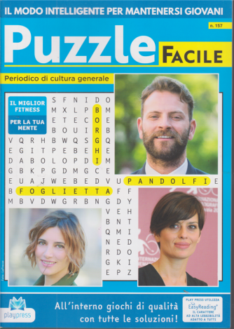 Puzzle Facile - n. 157 - bimestrale - 21/11/2020 - 