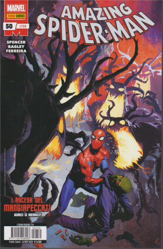 Uomo Ragno - Amazing Spider-Man - n. 759 - L'ascesa del mangiapeccati. Amici o nemici? - quindicinale - 26 novembre 2020 - 
