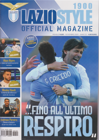 Lazio Style 1900 - Official magazine - n. 120 - mensile - novembre 2020