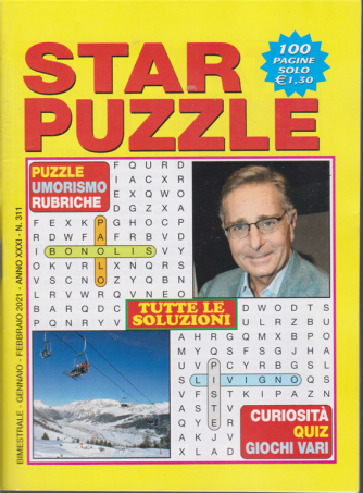 Star Puzzle - n. 311 - bimestrale - gennaio - febbraio 2021 - 100 pagine