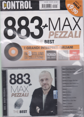 Saifam Music Control - Cd 883 + Max Pezzali - The best - rivista + cd - n. 3 - giugno - luglio 2019 - bimestrale