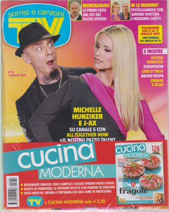 Sorrisi e Canzoni tv + Cucina moderna - n. 18 - 7 maggio 2019 - settimanale - 2 riviste