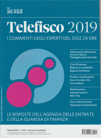 Sindaci & Revisori-Telefisco 2019: i commenti degli esperti del sole 24 Ore