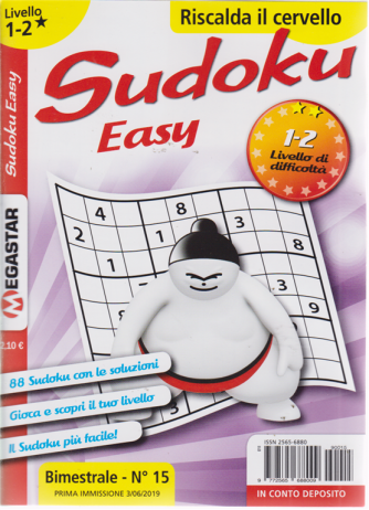 Sudoku Easy - Liv.1-2 - n. 15 - bimestrale - 3/6/2019 - 