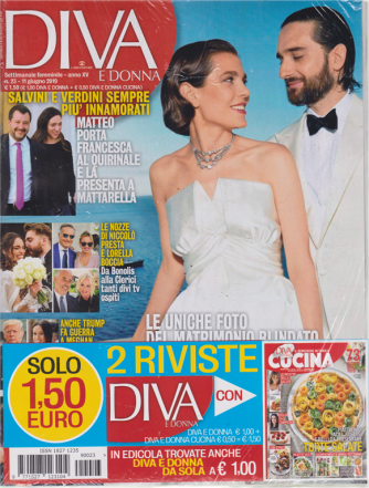 Diva E Donna+ - Cucina - n. 23 - 11 giugno 2019 - settimanale femminile - 2 riviste