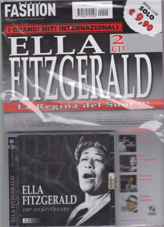 Music Fashion - Ella Fitzgerald   rivista + 2 cd - La regina del soul!!!
