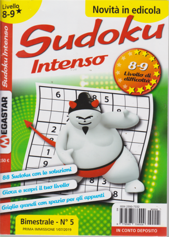 Sudoku Intenso - Liv.8-9 - n. 5 - bimestrale - 1/7/2019 - 