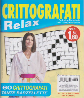 Crittografati Relax  -n. 23 - bimestrale- luglio - agosto 2019 - 