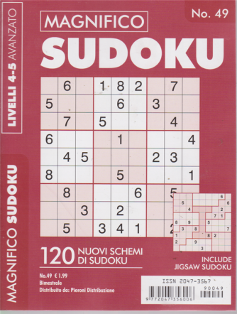 Magnifico Sudoku - n. 49 - bimestrale - livelli 4-5 avanzato 