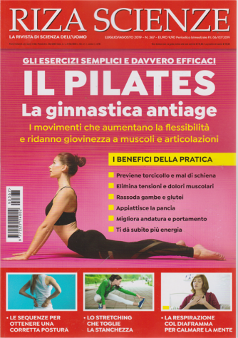 Riza Scienze - Il Pilates - n. 367 - luglio - agosto 2019 - bimestrale - 