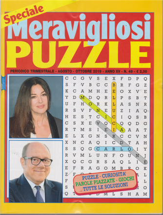 Speciale Meravigliosi Puzzle - n. 49 - trimestrale - agosto - ottobre 2019 - 