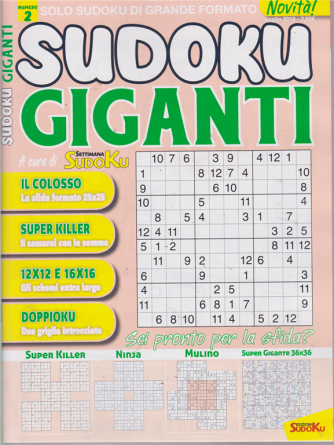Sudoku Giganti - n. 2 - mensile - luglio 2019 