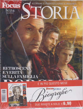 Focus Storia  + Focus storia biografie - n. 154 - agosto 2019 - 2 riviste