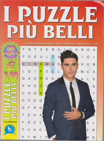 I Puzzle Piu' Belli - n. 66 - trimestrale - agosto - ottobre 2019 - 100 pagine
