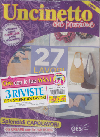Album Di Casa - Uncinetto che passione - n. 75 - mensile - 3 riviste con splendidi lavori
