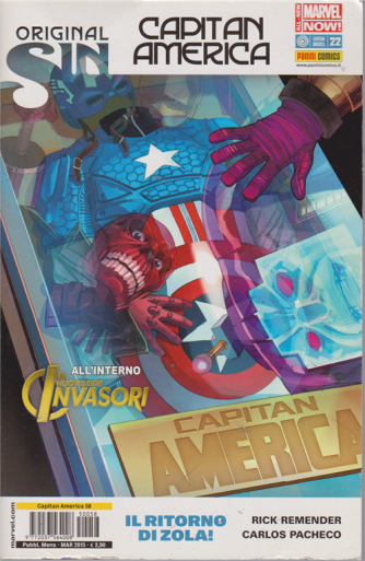 Capitan America - I Nuovissimi Invasori - n. 58 - mensile - marzo 2015