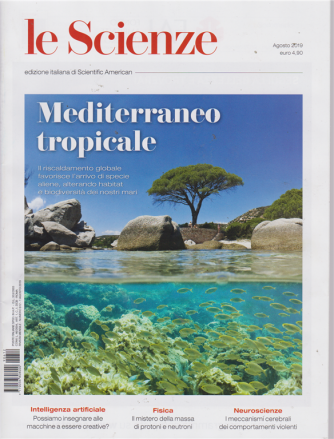 Le Scienze - Mediterraneo Tropicale - n. 612 - agosto 2019 - mensile