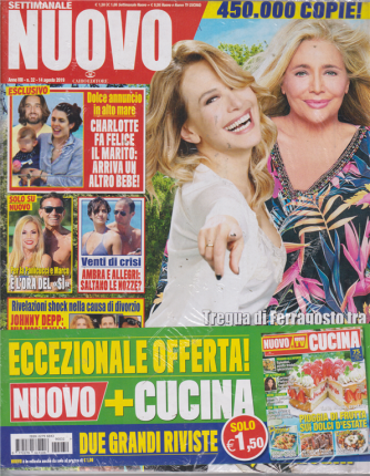 Settimanale Nuovo + - Nuovo Cucina - n. 32 - 14 agosto 2019 - 2 riviste