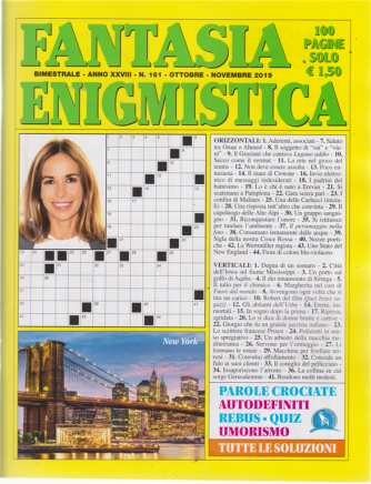 Fantasia Enigmistica - n. 161 - bimestrale - ottobre - novembre 2019 - 100 pagine