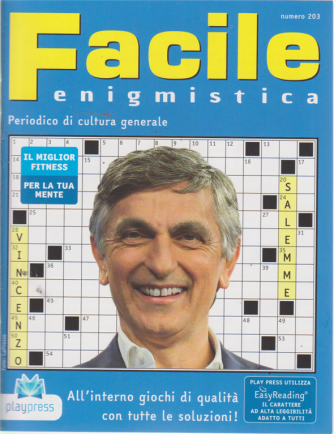 Facile Enigmistica - n. 203 - bimestrale - 11/9/2019 - Vincenzo Salemme