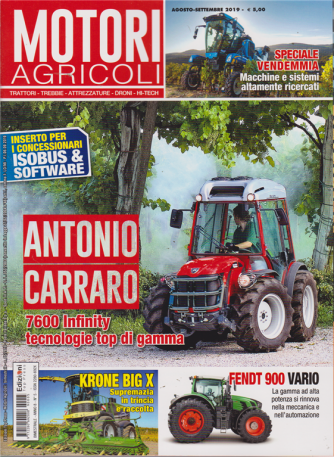 Motori Agricoli - n. 5 - agosto - settembre 2019 - bimestrale - 