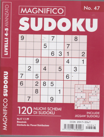 Magnifico Sudoku - n. 47 - bimestrale - 120 nuovi schemi di sudoku