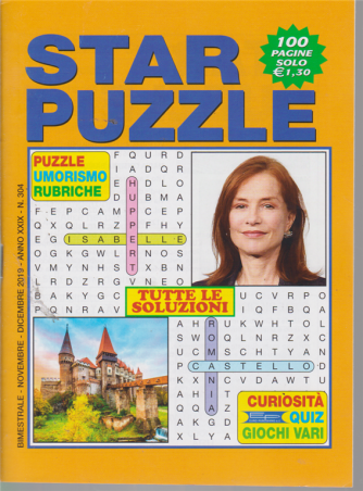 Star Puzzle - n. 304 - bimestrale - novembre - dicembre 2019 - 100 pagine