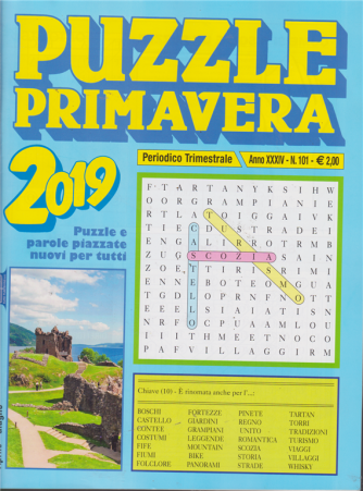 Puzzle Stagioni Pri/Est/Aut/Inv - Primaverili 2019 - n. 101 - trimestrale - aprile - giungno 2019