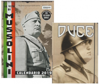 Calendario 2019 "La Vita di Mussolini" cm.29x42 c/spirale + cartelletta 