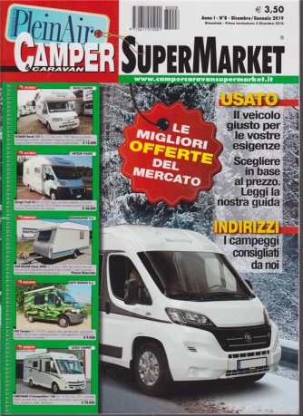 Camper E Caravan  Supermarket - n. 8 - dicembre/gennaio 2019 - bimestrale