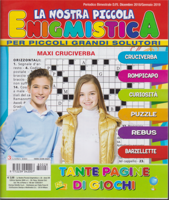 La Nostra Piccola Enigmistica - n. 28 - bimestrale - dicembre 2018/ gennaio 2019