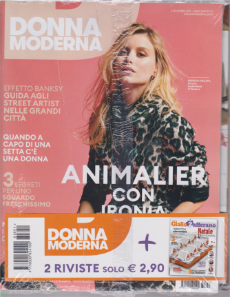 Donna Moderna + Giallo Zafferano - n. 51 - 5 dicembre 2018 - settimanale - 2 riviste