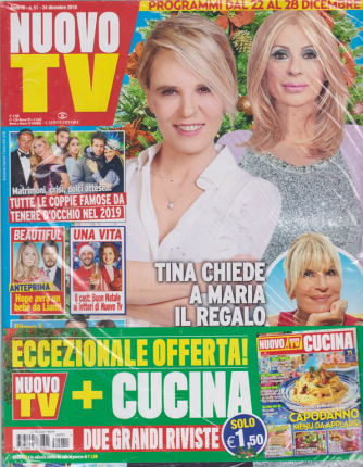 Nuovo Tv + - Nuovo Cucina - n. 51 - 24 dicembre 2018 - settimanale - 2 riviste
