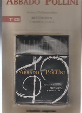 CD Audio Beethoven Concerti n.1 e n.2-Claudio Abbado/Maurizio Polllini