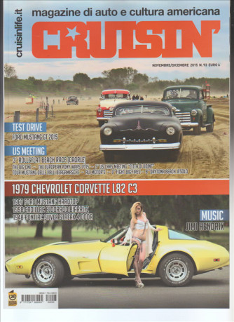 CRUISIN magazine di auto e cultura americana - bimestrale n.93 Nov/Dic 2015