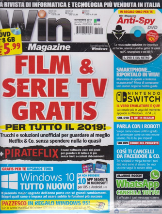 Win Magazine  - rivista + DVD - n. 251 - novembre 2018 - mensile - versione plus