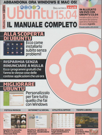 UBUNTU 15.04 il manuale completo con DVD Ubuntu 15.04
