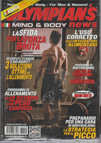 Olympian's News  mind & body + Iron Man Magazine n. 156 Gen./Feb.2016
