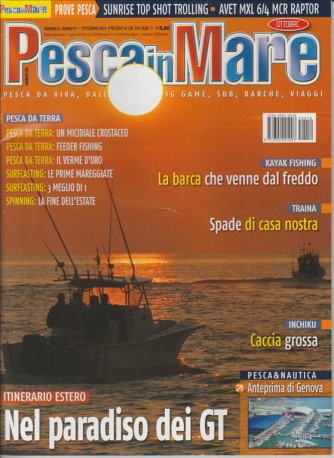 Pesca In Mare -mensile n. 31 Ottobre 2015